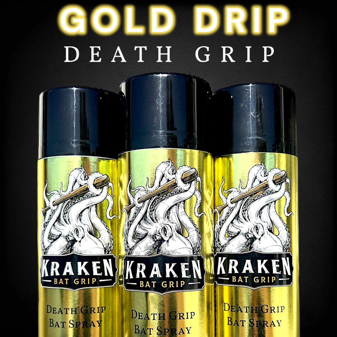Kraken Death Grip Bat Spray - Gold Drip